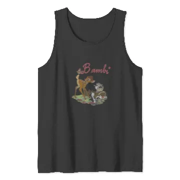 Discover Disneys bambi group shot logo Tank Tops