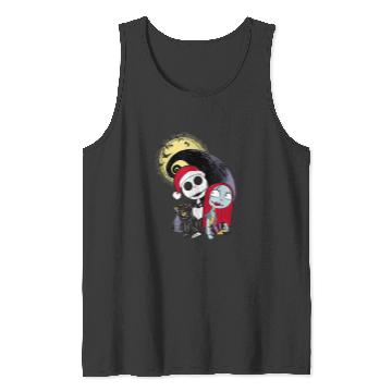 Discover Disneyss The Nightmare Before Christmas Jack Sally Santa Hat Tank Tops