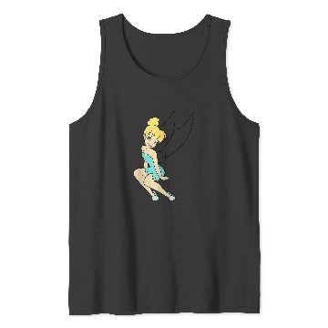 Discover Disneys Peter Pan Tinkerbell Sitting With A Smile Tank Tops