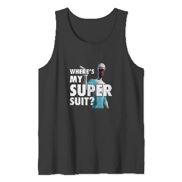 Discover Disney Pixar The Incredibles Vintage Frozone Super Suit Logo Tank Tops