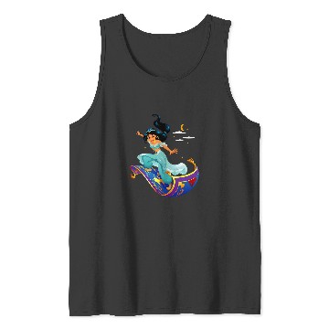 Discover Disneys Aladdin Princess Jasmine Magic Carpet Pose Tank Tops