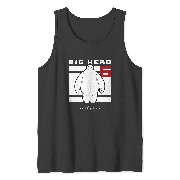 Discover Disney Big Hero 6 Baymax All White Flag Tank Tops