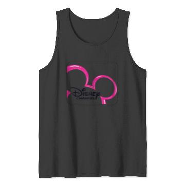 Discover Disneyss Channel  Mickey Mouse Pink Retro 2000s Logo Tank Tops
