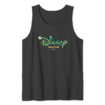 Discover Disneyss Logo St Patricks Day Vacation 2025 Trip Matching Tank Tops
