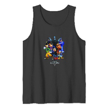 Discover Disneyss Kingdom Hearts Magical Characters Mash Up Chest Logo Tank Tops