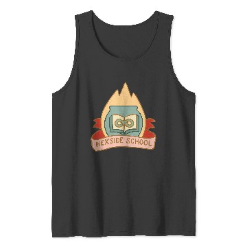 Discover Disneyss The Owl House Hexside School Flame Big Chest Logo Tank Tops