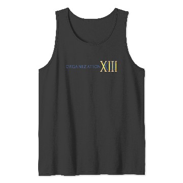 Discover Disneyss Kingdom Hearts Organization Xiii Big Chest Text Logo Tank Tops