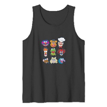 Discover Disney The Muppets Classic Characters Group Shot Logo Tank Tops