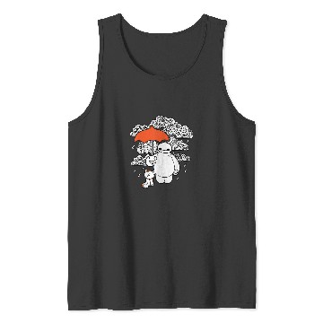 Discover Disney Big Hero 6 Baymax Patterned Clouds Tank Tops