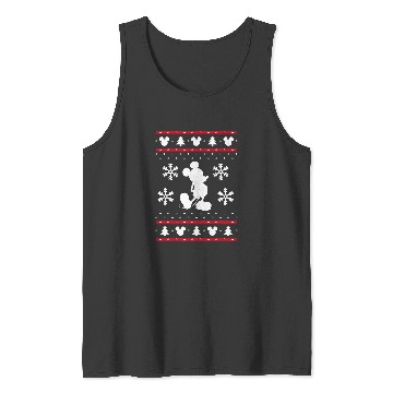 Discover Disney White Mickey Mouse Holiday Tank Tops