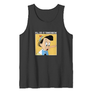 Discover Disney Pinocchio I'll Do It Tomorrow Tank Tops