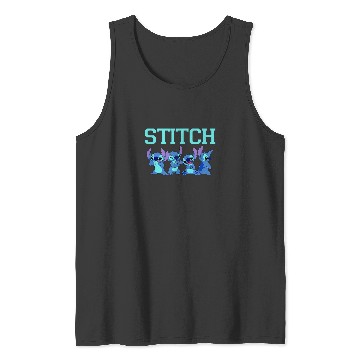 Discover Disney Lilo Stitch Multi Pose Line Up Tank Tops