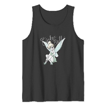 Discover Disneyss Tinker Bell Sitting Tank Tops