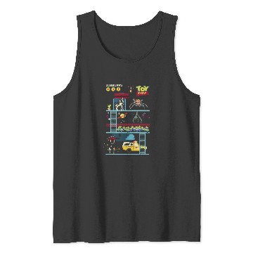 Discover Disney Pixar Toy Story 8-Bit Video Game Scene Tank Tops