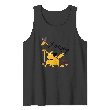 Discover Disney and Pixar’s Dug Days Squirrel Bird Feeder Tank Tops
