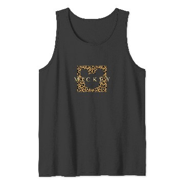 Discover Disney Mickey Mouse Gold Cheetah Print Box Tank Tops
