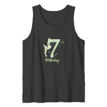 Discover Disney Peter Pan 7th Birthday Tinkerbell Portrai Tank Tops
