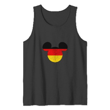 Discover Disney Mickey Mouse Logo Germany Flag Fill Tank Tops