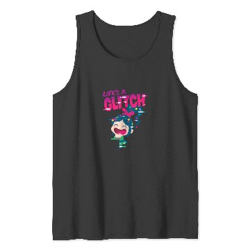 Discover Disney Ralph Breaks the Internet Vanellope Glitc Tank Tops
