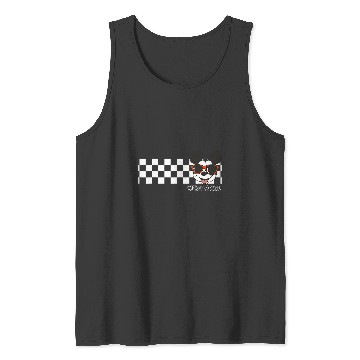 Discover Disney Mickey And Friends Mickey Mouse Checkerboard Stripe Tank Tops