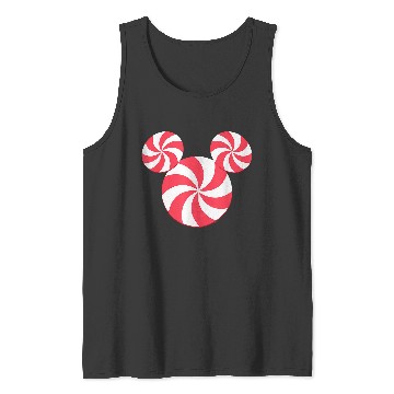 Discover Disneyss New Mickey Icon Christmas Peppermint Candy Holiday Tank Tops