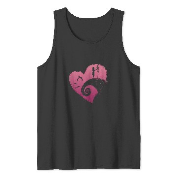 Discover Disneys nightmare bee christmas jack and sally Hearts Tank Tops