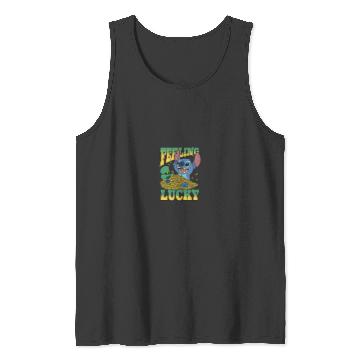 Discover Disneyss Lilo Stitch St Patrick Day Feeling Lucky Stitch Tank Tops