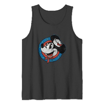 Discover Disney Cruise Sailor Minnie Mouse Distressed Tank Tops