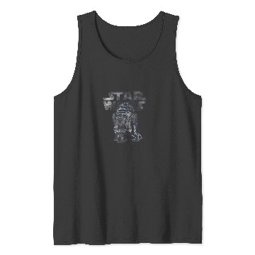 Discover Star Wars R2D2  Distressed C2 Disney Tank Tops