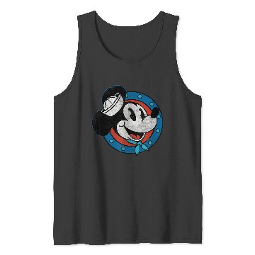 Discover Disney Cruise Sailor Mickey Mouse Distressed Tank Tops