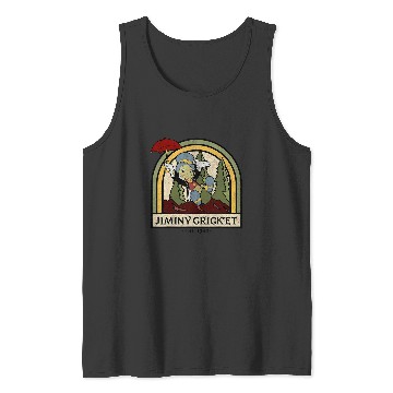 Discover Disney Pinocchio Jiminy Cricket Established Tank Tops