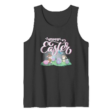 Discover Disneyss Bambi Happy Easter Thumper Miss Bunny Vintages Logo Vneck Tank Tops