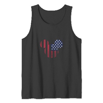 Discover Disney Mickey Mouse Americana Ears Shape Tank Tops