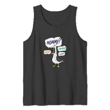 Discover Mom? Mommy? Finding Nemo Seagull "mine" Disneyss Tank Tops
