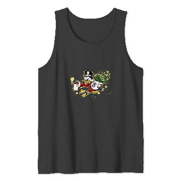 Discover Yellow paint Scrooge Mcduck and money  1SALE!! Mickey Retro Disney Shirt, Mickey Checkered Shirt, Vintage Disney, Retro Mickey, Mickey Gift S-5XL Tank Tops