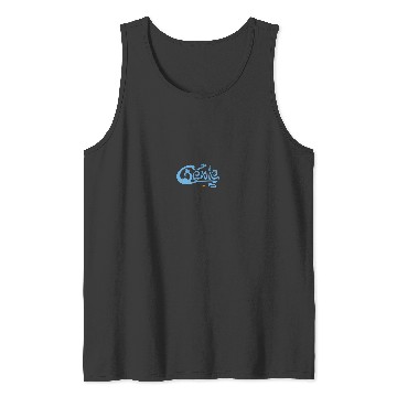 Discover Disneyss Aladdin Genie Different Expressions Chest Text Logo Tank Tops