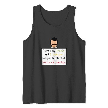 Discover Youre All Terrible  : Bobs Burgers Family Shirt, Bobs Burgers Vintage Tank Tops