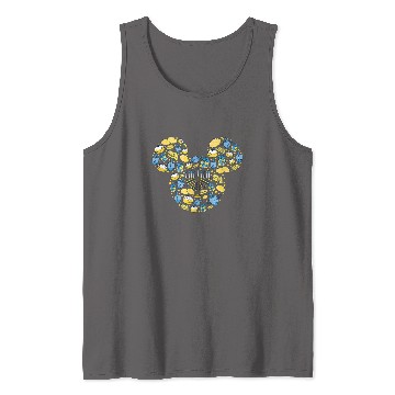 Discover Disney Mickey Mouse Icon Hanukkah Chanukah Dreidel Menorah Tank Tops
