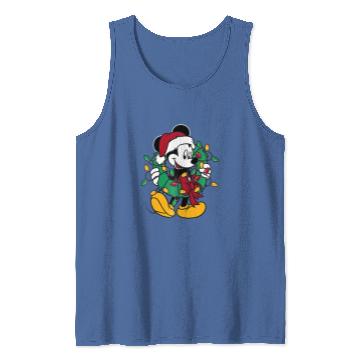 Discover Disney Mickey Mouse Lights Raglan Baseball Tank Tops Tank Tops