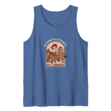 Discover Jessie Bullseye In A World Full Of Princess Be A Cowgirl Disney Tank Tops