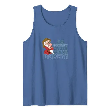 Discover Disney I'm Grumpy Because You're Dopey Tank Tops, Snow White Grumpy Tank Tops