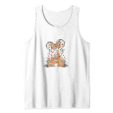 Discover Disney Gingerbread Castle Tank Tops, Christmas Castle Tank Tops