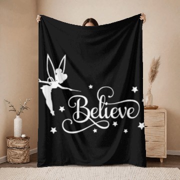 Discover tinkerbell believe, funny tinkerbell, tinkerbell Throw Blankets