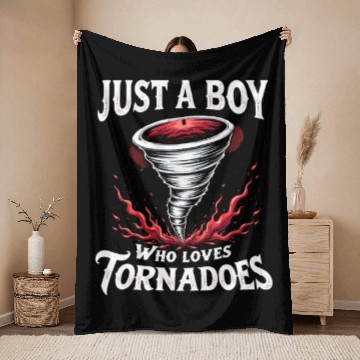 Discover Just A Boy Who Loves Tornadoes Storm Meteorologist Throw Blankets