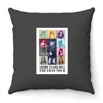 Discover American  Doll Eras Tour Throw Pillows