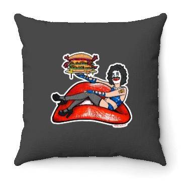 Discover Dr. Frankenburger Bobs Burgers Rocky Horror Parody Throw Pillows