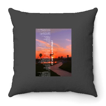 Discover Cruel Summer Taylorr Swift sunset Throw Pillows