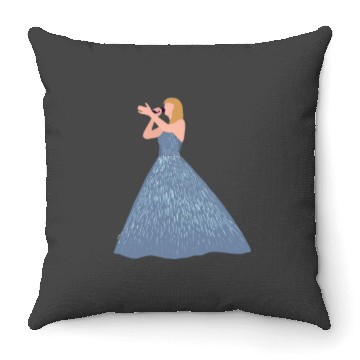 Discover Eras-tour enchanted blue dress Throw Pillows