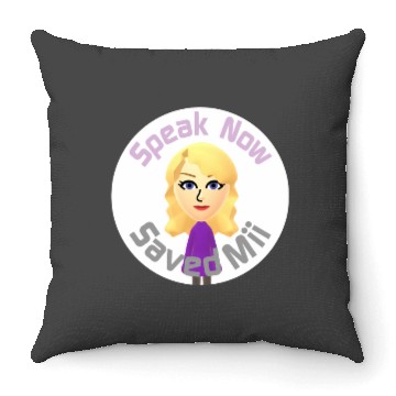 Discover Tayl0r Swift - Speak Now Saved Mii Throw Pillows