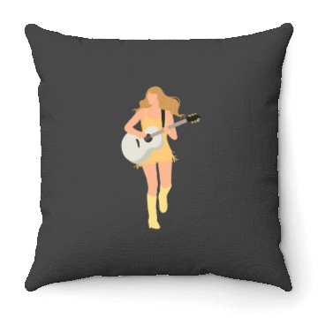 Discover Eras tour fearless Throw Pillows